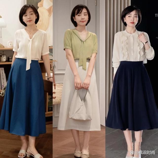 略：优雅的半身裙搭配技巧解析凯发首页登录夏季女性穿搭攻(图3)